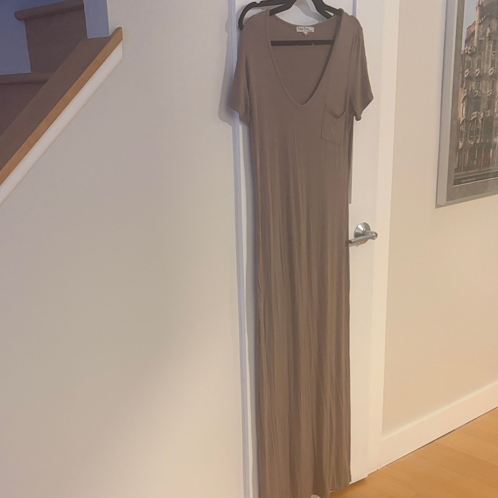 ⭐️Velvet Torch Taupe Maxi Dress